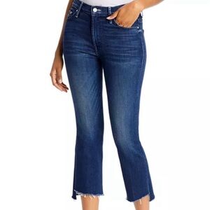 MOTHER The Insider Crop Step Fray Jeans in Tongue and Chic Luxury Casual Size 28